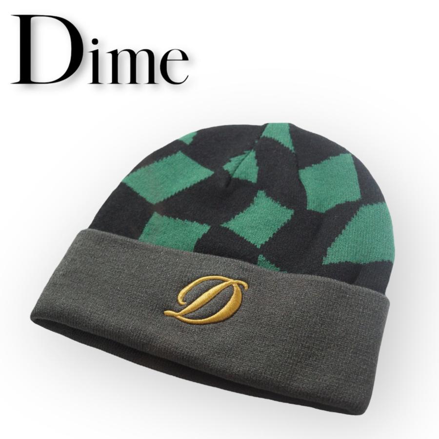 Dime（ダイム） ビーニー Check D Logo Beanie ニットキャップ ニット