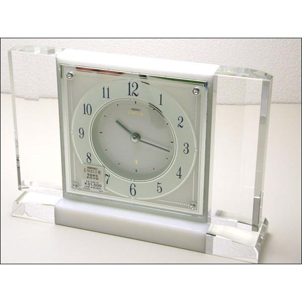 エンブレム 置き時計 電波 セイコー クロック 置時計 SEIKO EMBLEM