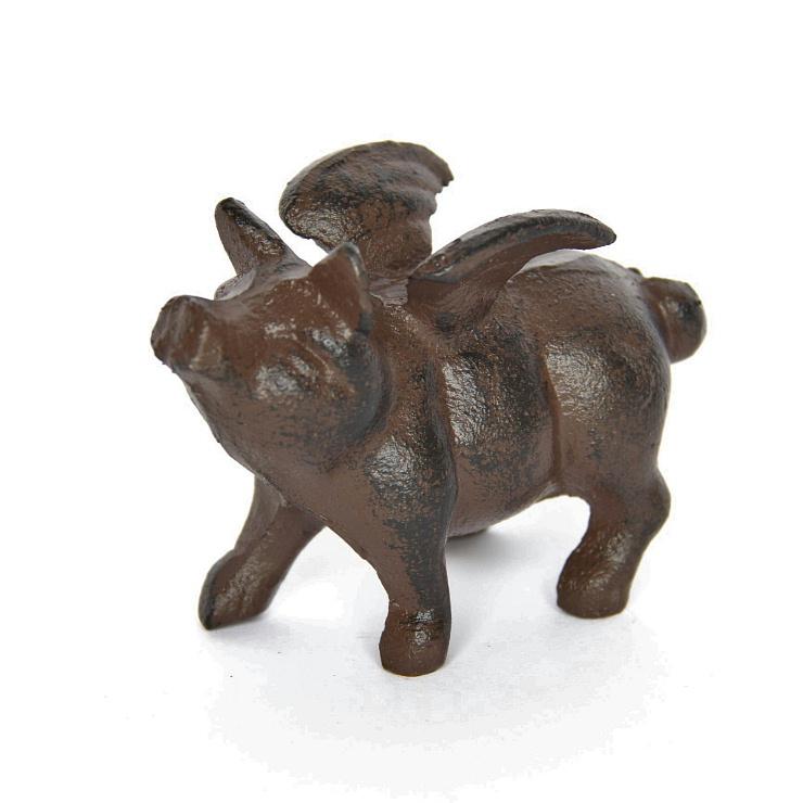 空飛ぶ豚 ピッグオブジェ ブタ 豚 羽根の生えたブタ ピッグ 鋳造鉄