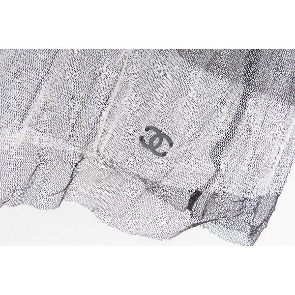 CHANEL（シャネル） #spc キャミソール 36 黒 白 シースルー メッシュ