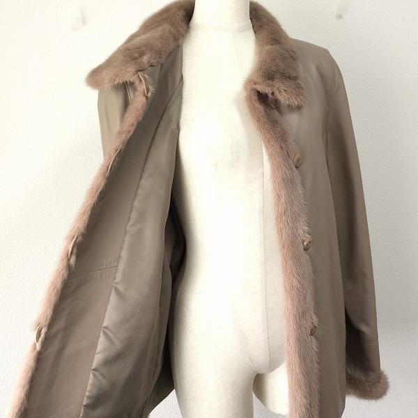 wnc パルティナ PARTINA TOKYO FUR ジャケット M 茶系 ラムレザー