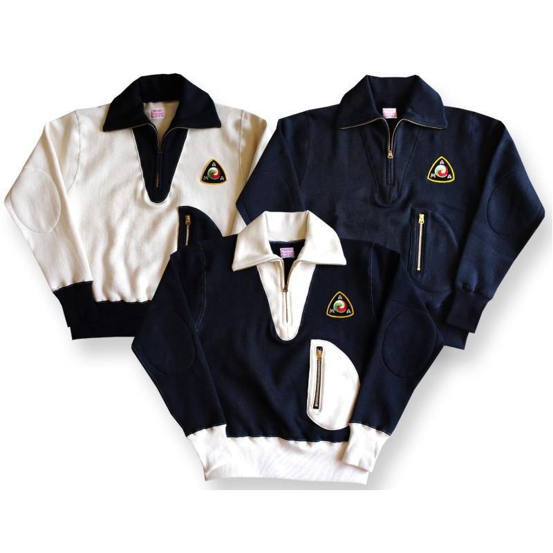 Cushman クッシュマン ハーフジップ スウェット Dポケ M CUSHMAN