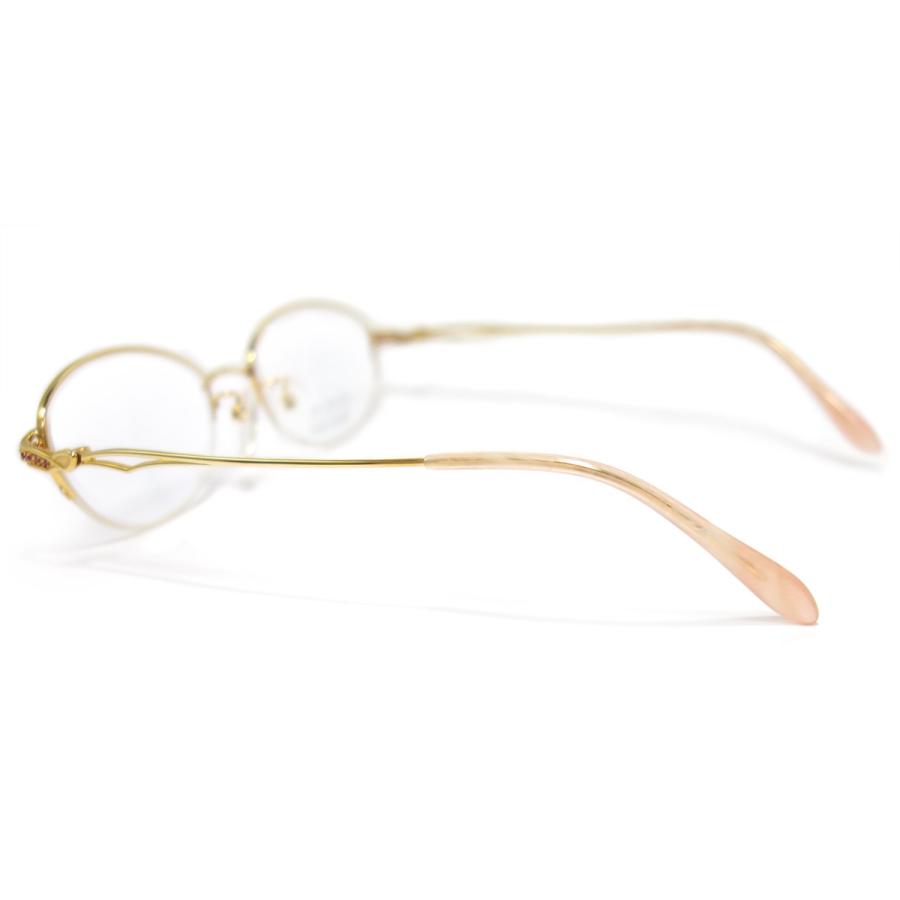 MJ-817 K18 R 0.50ct 【18金ジュエリー眼鏡フレーム ルビー0.50ct使用