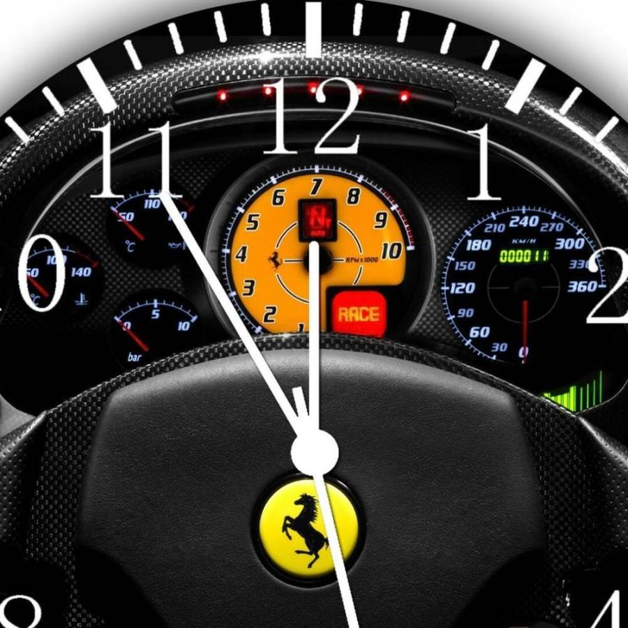 Ferrari（フェラーリ） フェラーリ時計 スポーツカー掛時計 ウオール