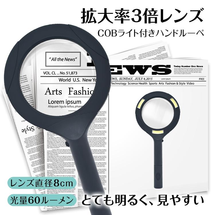 Hill Stone（ヒルストーン） 拡大鏡 ルーペ 手持ち ハンドルーペ