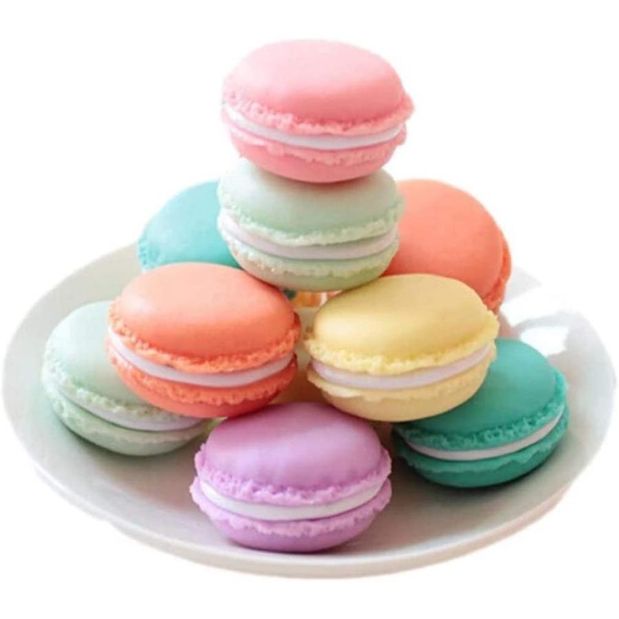 マカロン 小物収納ポーチ 食品サンプル 6色セット ツーインワン パン