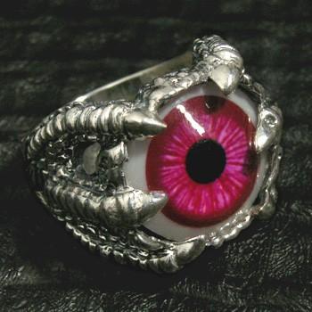 Catalonia リング メンズ シルバー 義眼 目玉 ドラゴンクロー 11-27号