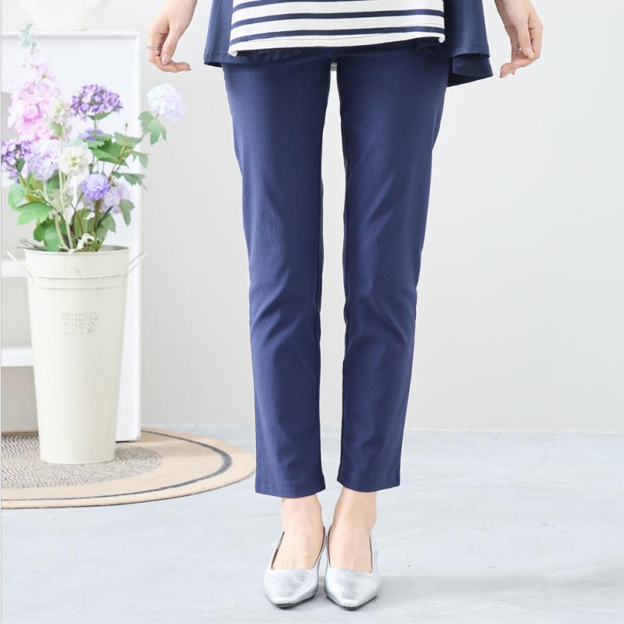 TRUBE 【M~L】【L〜LL】ストレッチストレートパンツ ネイビー : 銀座