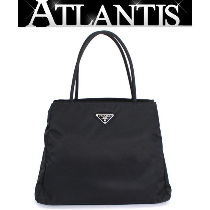PRADA（プラダ） 美品 台形トートバッグ ナイロン 黒 B3864 : atlantis