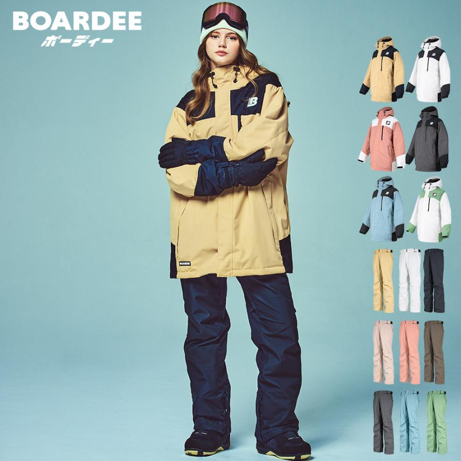 BOARDEE スノボウェア レディース 上下セット スノーボードウェア