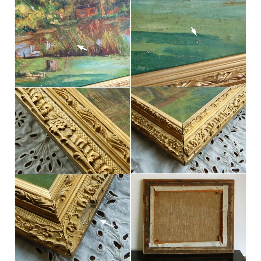 英国風景の油絵 風景画 イギリスアンティーク : BAU ANTIQUES - 通販