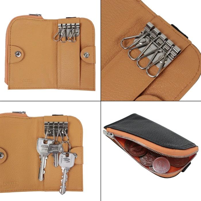 PORTER ポーター ダブル キーケース 129-06014／オレンジ 吉田カバン