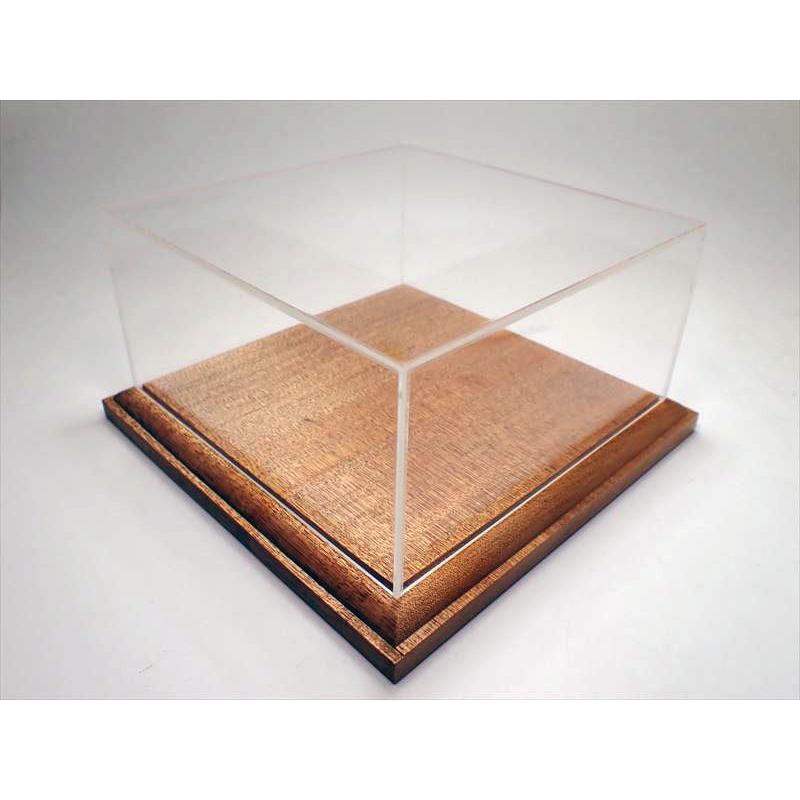 ディスプレイケース 台座木製+アクリル製つや消しダークグレー BP1348