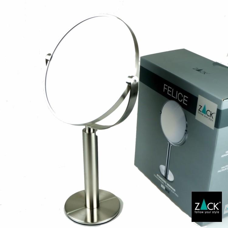 ZACK スタンドミラー 等倍/3倍 両面鏡 鏡 マット 化粧鏡 卓上ミラー