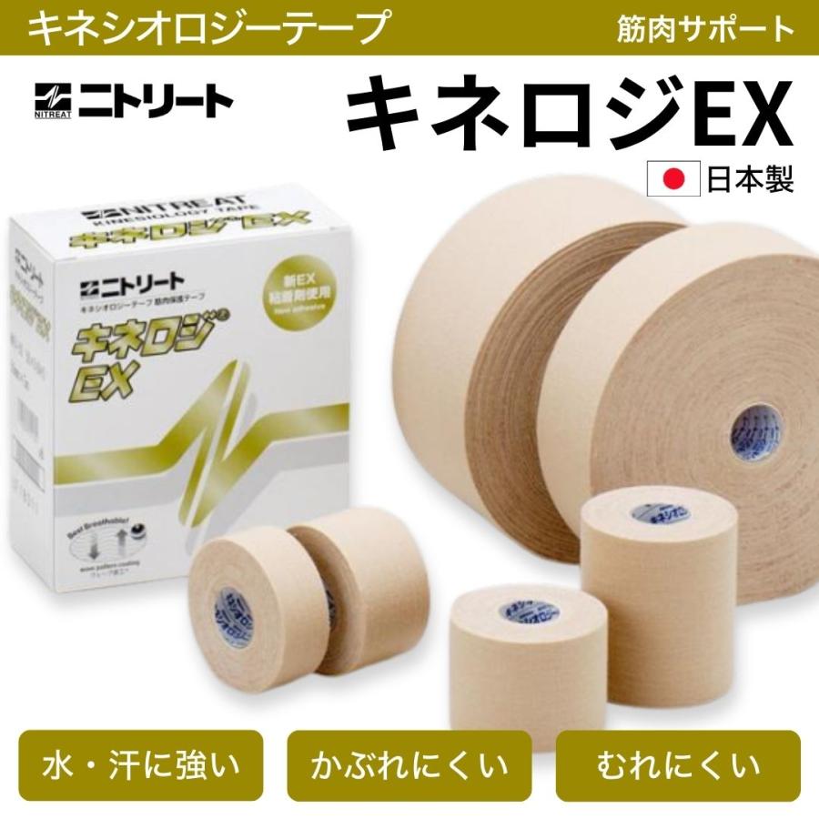 ニトリート（ニトムズ） キネシオテープ 伸縮 テーピングテープ 筋肉