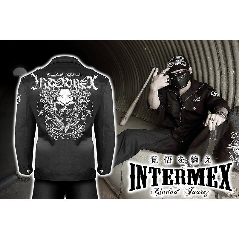 全刺繍 コブラスカル 作業着 上下セット 服 INTERMEX ITM-051 ギャング