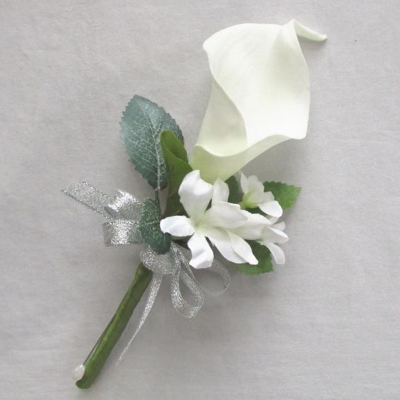 新郎様・お父様・パーティー用(造花) 【ブートニア】ブーケ/カラーの