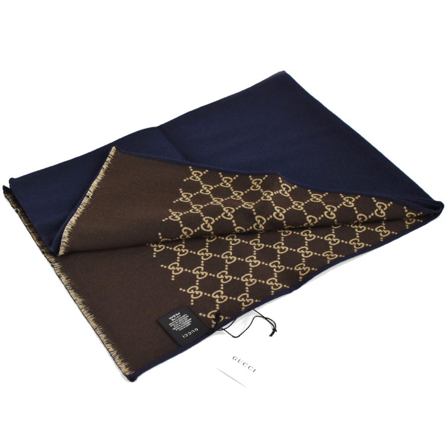 GG グッチ ストール マフラー GUCCI リバーシブル メンズ レディース