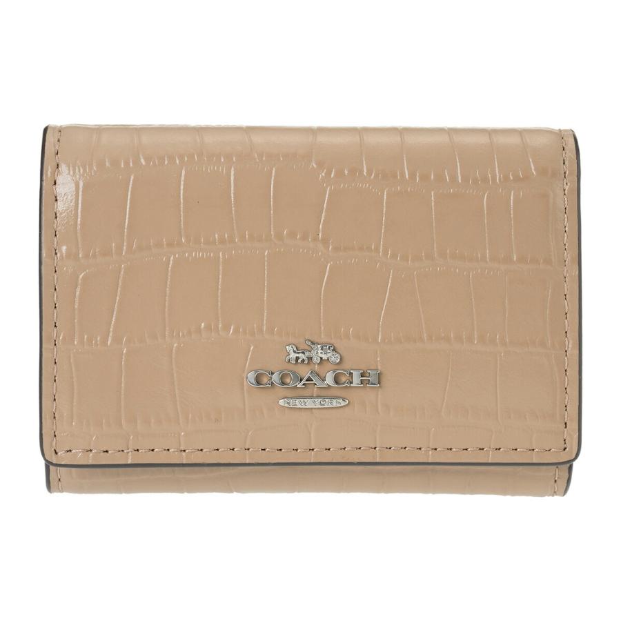 COACH（コーチ） 並行輸入 3つ折り財布 クロコダイル エンボスド