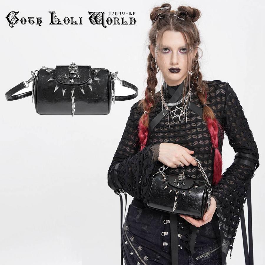ゴスロリワールド AS243 ロック ファッション スカルスタッズ
