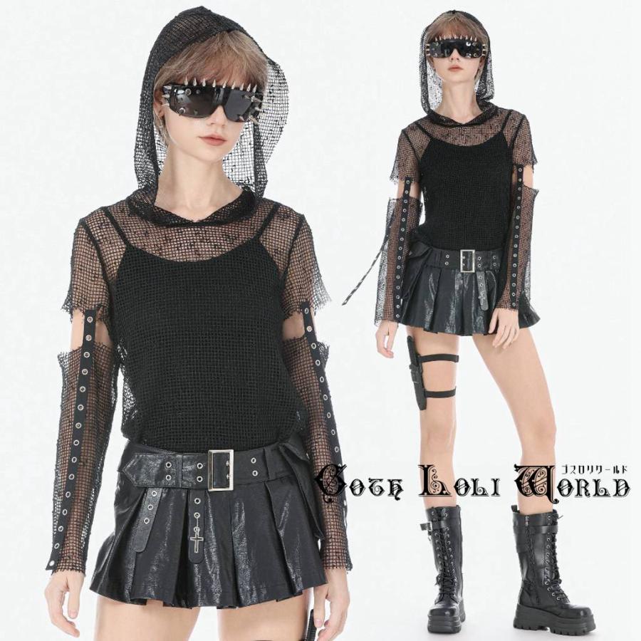 ゴスロリワールド TW678 パンク ロック ファッション オールメッシュ