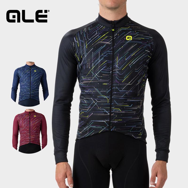 ALE(アレ)サイクルジャージ メンズ 秋冬春 長袖[12℃/18℃対応]通気性
