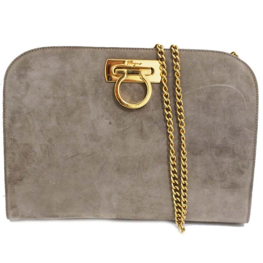 サルヴァトーレフェラガモ チェーン ガンチーニ金具 ショルダーバッグ