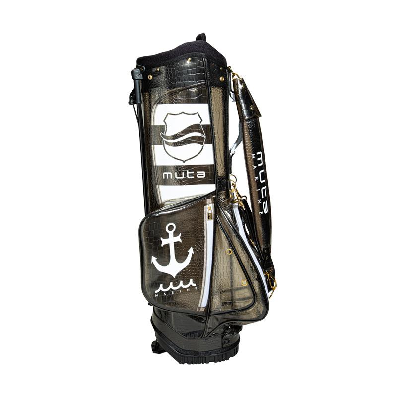 エンボスクロコ クリアキャディバッグ【ブラック】 : Golffreaks