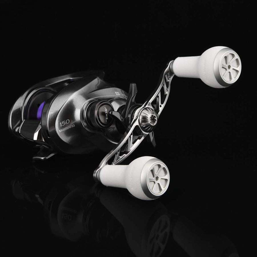 ベイトリール ダブルハンドル 100mm 7×4mm穴対応 シマノ 8x5mm穴対応