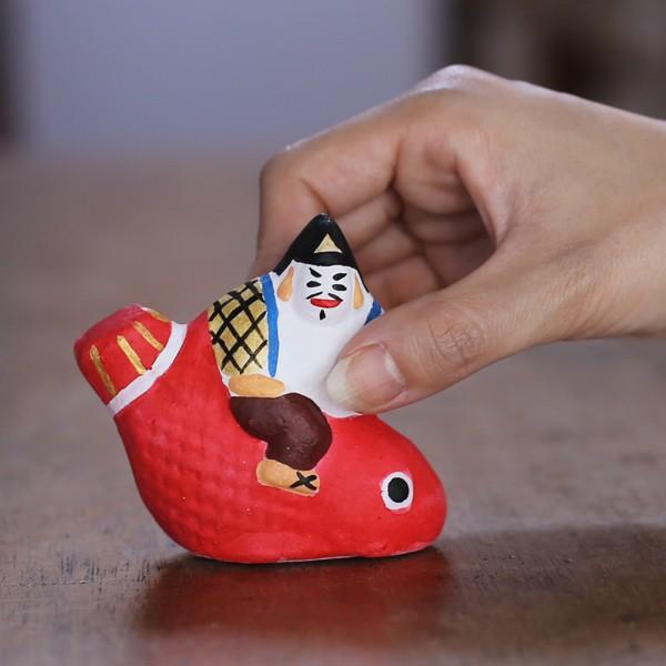 置物 鯛エビス 土鈴 尾崎人形 陶器 五八PRODUCTS : がらんどう 手仕事