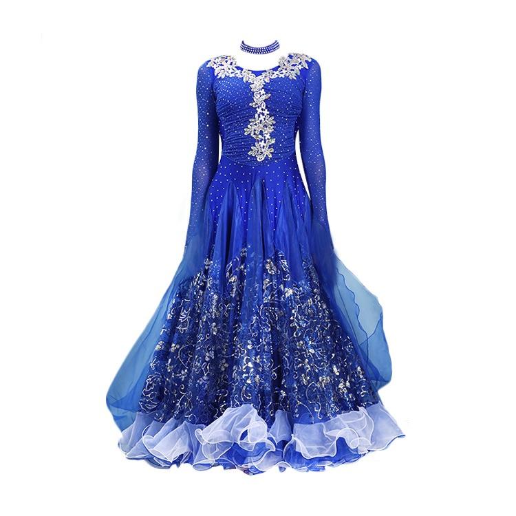 Garuda SHOP 社交ダンス衣装女性モダンドレス 発表会ワルツドレス