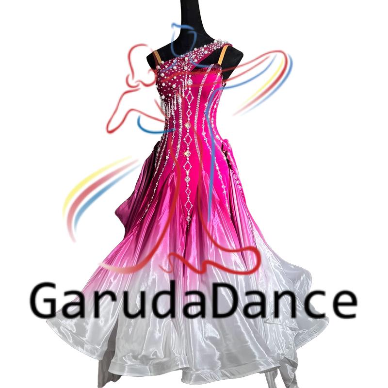 Garuda SHOP レディース社交ダンス衣装 競技ドレス モダンドレス高級
