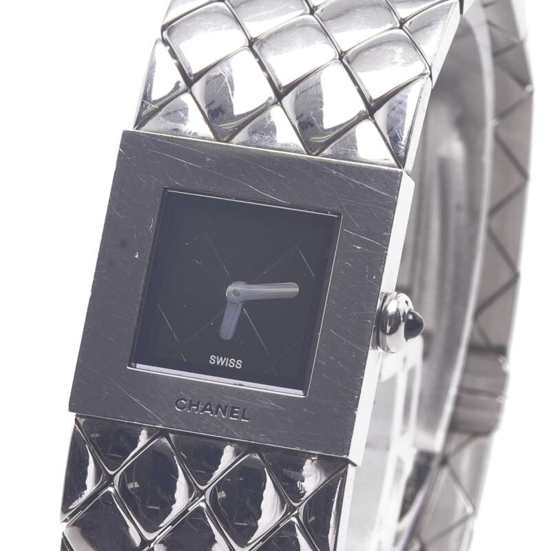 CHANEL（シャネル） マトラッセ 腕時計 クオーツ ブラック文字盤