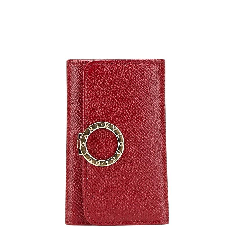 BVLGARI（ブルガリ） ブルガリブルガリ 6連 キーケース レッド レザー