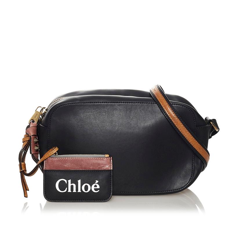 Chloe（クロエ） サム 斜め掛け ショルダーバッグ ブラック ブラウン