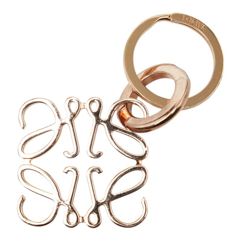LOEWE（ロエベ） アナグラム チャーム キーリング キーホルダー ピンク