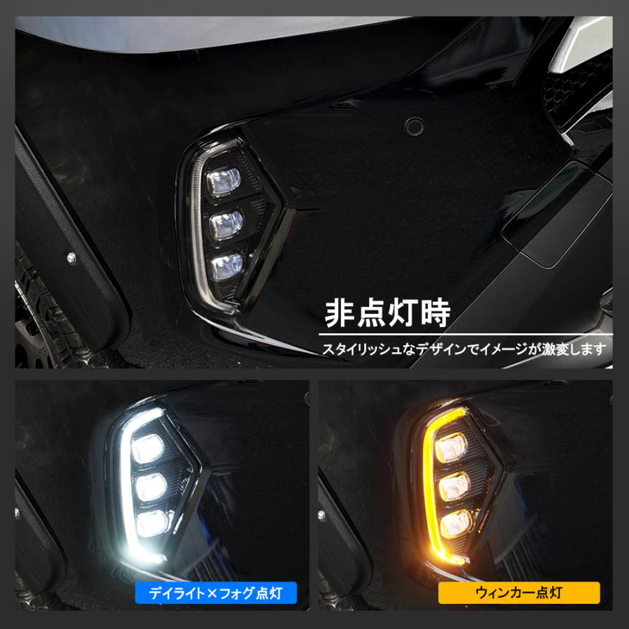 RAV4 パーツ 50系 LED デイライト ウインカー 2色切替 3眼LED