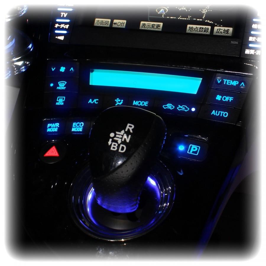 自動色変化仕様】ZVW30 プリウス 前期 エアコン シフトパネル No56