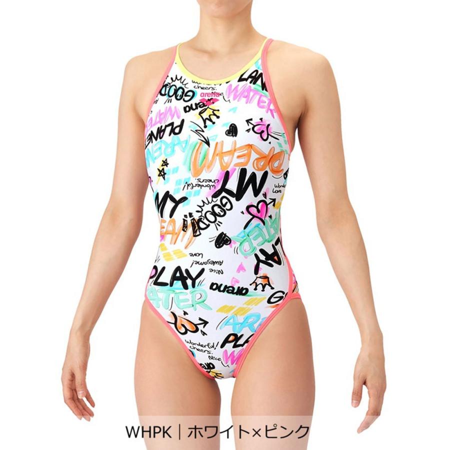 アリーナ（arena） 公式 タフスーツトレーニングワンピース 文字 総柄