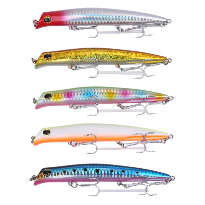 シーバス ルアーリップレス ミノー フローティング ヒラメ 125mm 17g 5