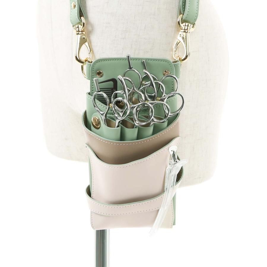 DEEDS シザーケース 美容師 LuxuryStyle シエーナ チェーン付き