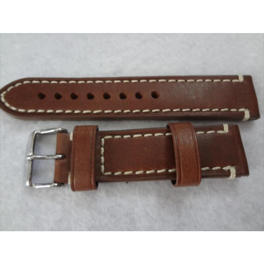 腕時計バンド 茶 20mm 本革 カーフスキン レザーベルト 茶色 ブラウン