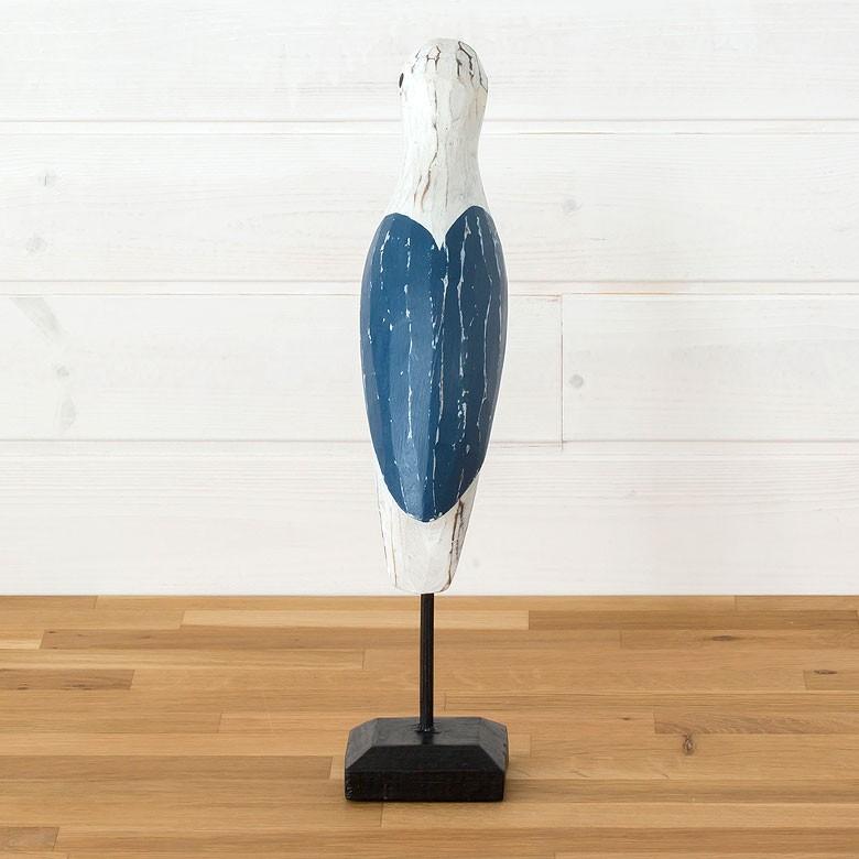 ELEMENTS 置き物 オブジェ 鳥 木製 木彫り カモメ 動物 ディスプレイ