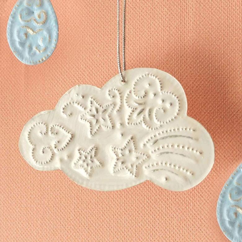 オーナメント モビール くも 雲 ほし 星 ガーランド アルミ オブジェ