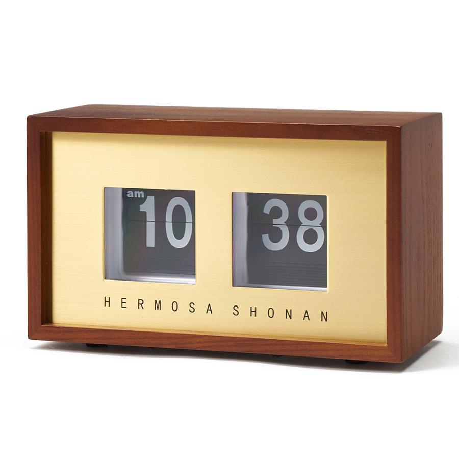 HERMOSA（ハモサ） 置き 時計 アナログ クロック ウッド スチール