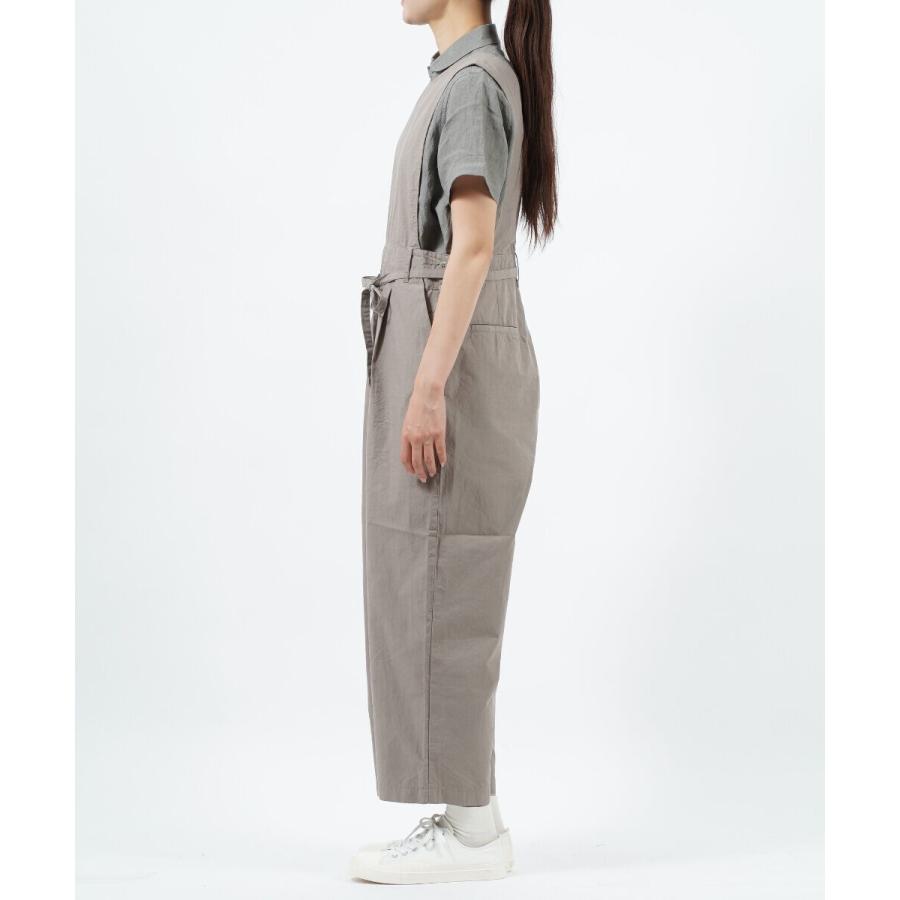 GRANDMA MAMA DAUGHTER リネン混サロペットブラック GRANDMA MAMA