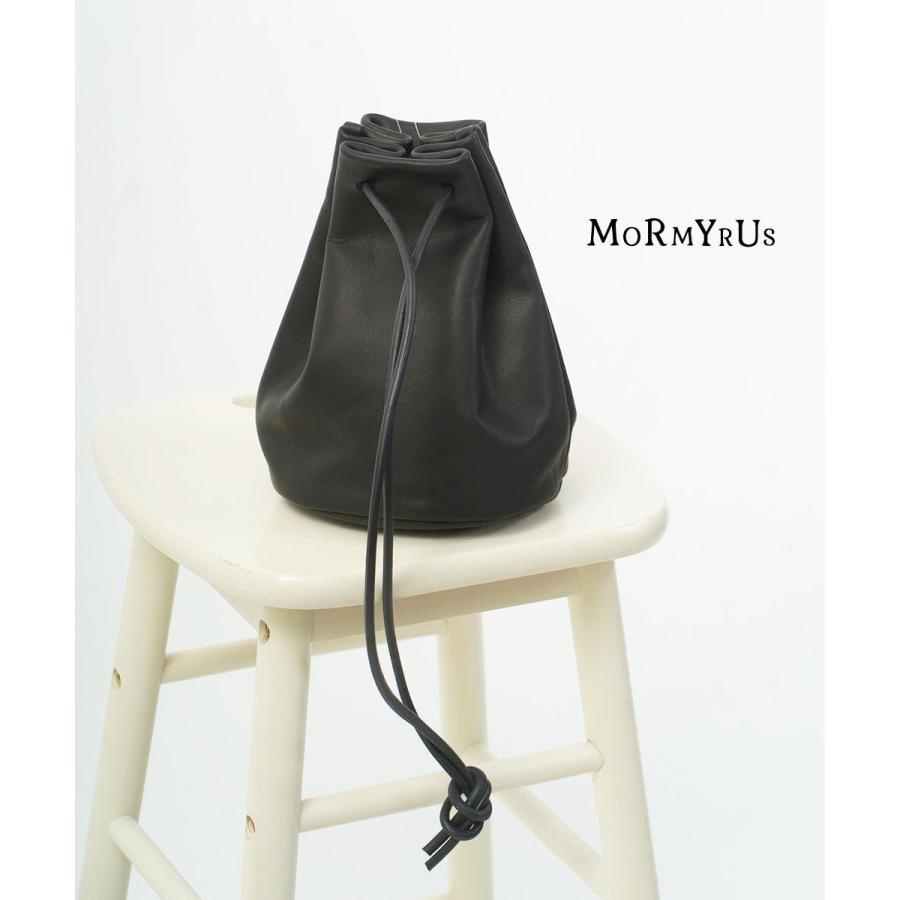 モルミルス レザー巾着バッグ MORMYRUS 2025秋冬新作 レディース 国内