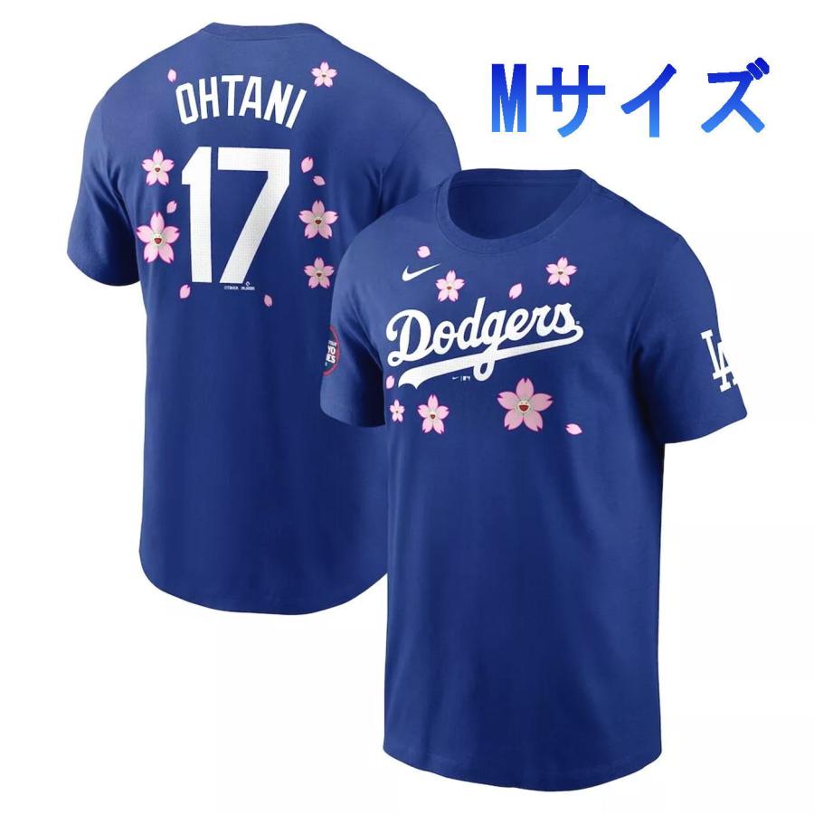 村上隆 x MLB Mサイズ 大谷翔平 17 ブルー Tシャツ 2025年 東京