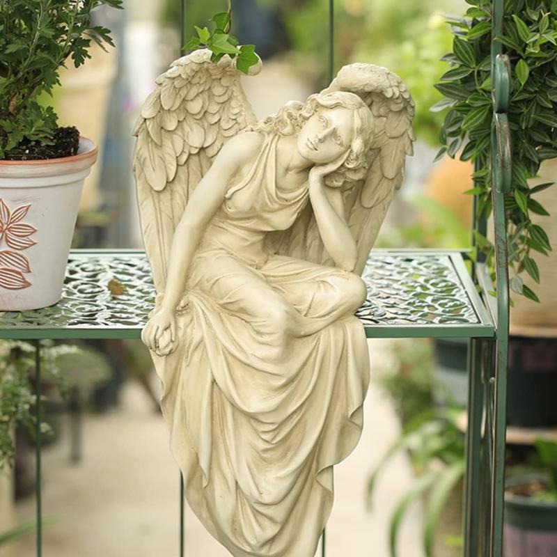 ガーデンオーナメント ギリシャ神話 樹脂工芸品 エンジェル F 置物