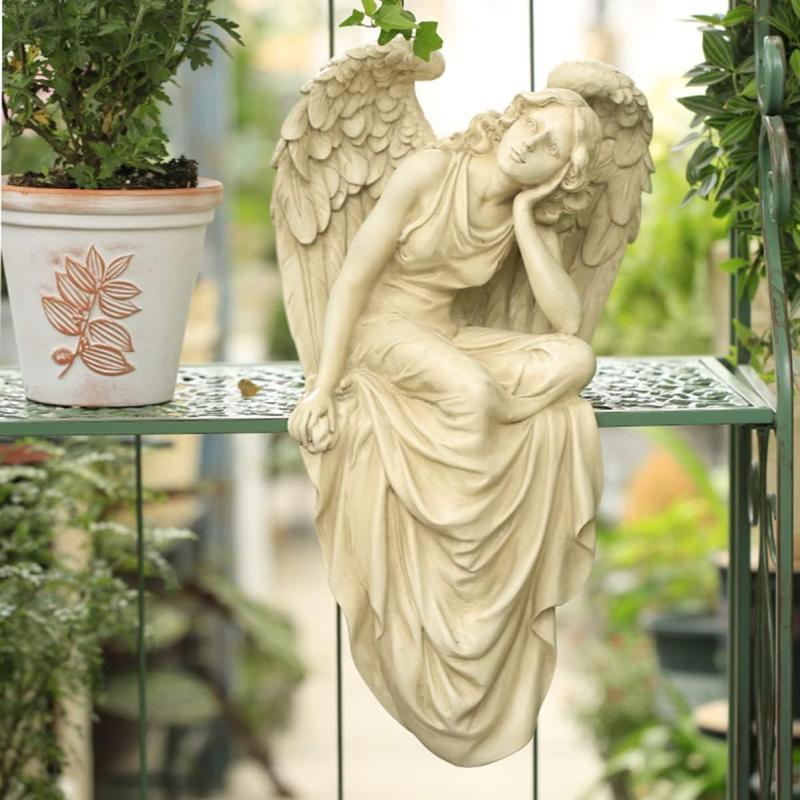 ガーデンオーナメント ギリシャ神話 樹脂工芸品 エンジェル F 置物